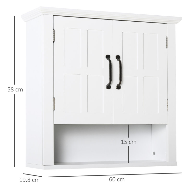 Armoire de salle de bain, Blanc, H 22,8 po x l 23,6 po x P 7,8 po