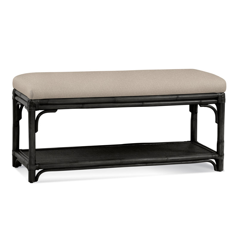 Banc de rangement en osier Summer Retreat, Performance Crypton coquille d'œuf; 0884-93, Minéral