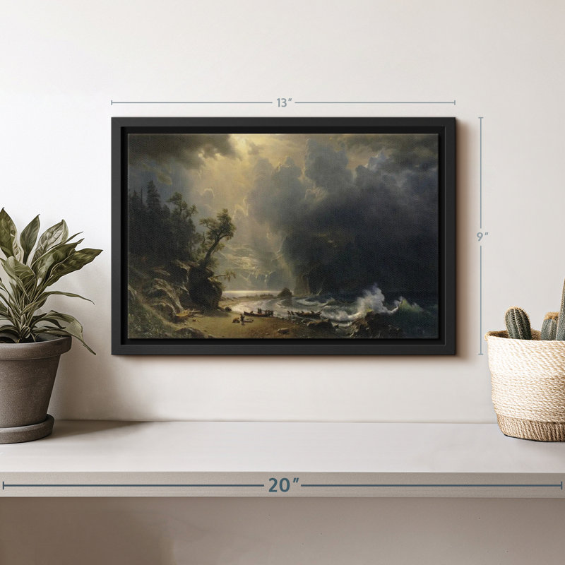 Nature «Puget Sound On The Pacific Coast», reproduction sur toile, H 9 po x l 13 po
