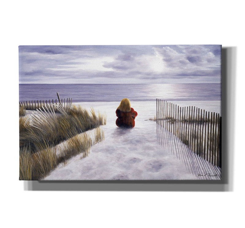 «Girl On The Beach» par Diane Romanello, H 40 po x l 60 po x P 1,5 po