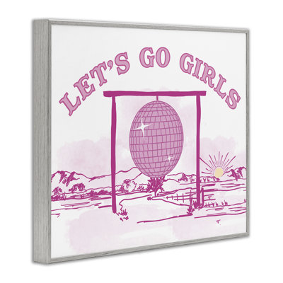 Go Girls Western Disco, art de la giclée encadrée par Daniela Santiago