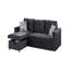 Canapé modulaire convertible en velours avec canapé-lit et canapé-lit-977349576