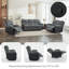 Reclining Sofa Sectional Recliner Plush Corduroy Couches Set Sofa-1232354127
