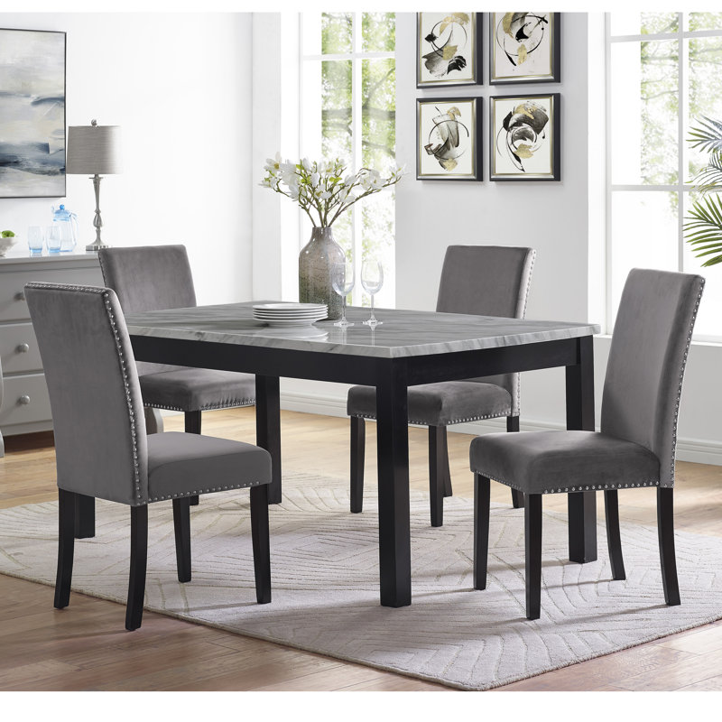 Ensemble repas pour 4 personnes Ebeling, Gris