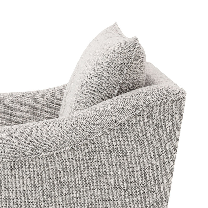 Ensemble de canapé rembourré en chenille 3 pièces Latte