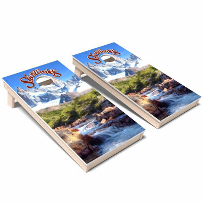 Ensemble de planche de jeu de cornhole pour artiste