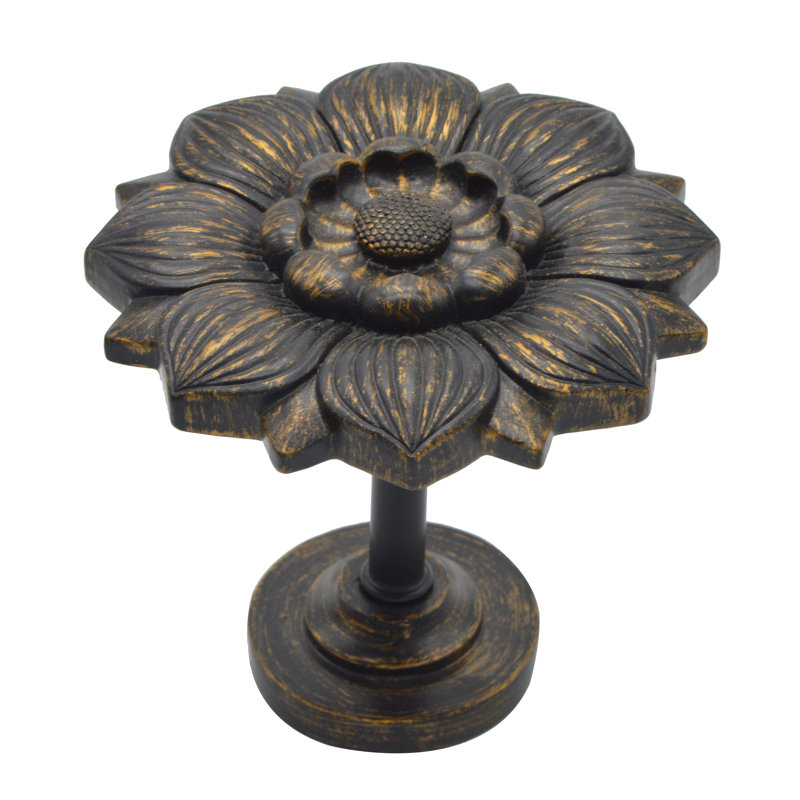 Retenue de rideau Armontae Bloom Medallion, Doré brulé