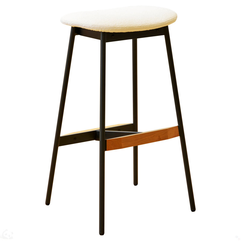 Modern Set Of 2 Bar Stools Comfortable & Stylish Counter Height And Bar Height Bar Stools, White
