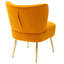 Chaise d'appoint 22,83 po en velours capitonné Alan-994138915