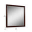 Miroir de commode Umi 39 X 39, cadre carré en bois massif blanc-61190271