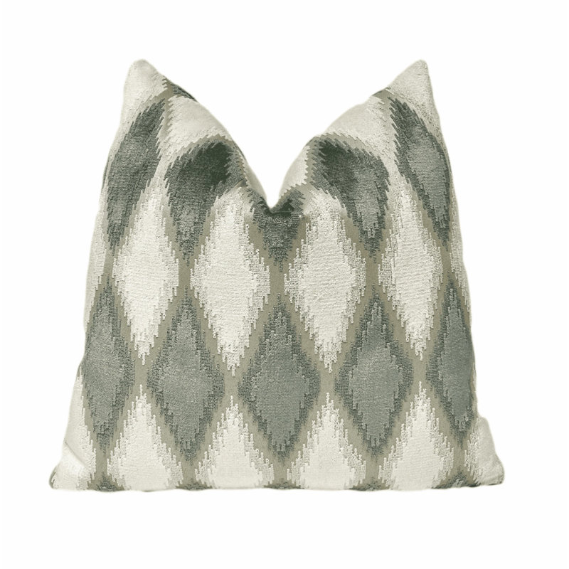 Housse de coussin en velours Sage Harlequin, H 20 po x l 20 po