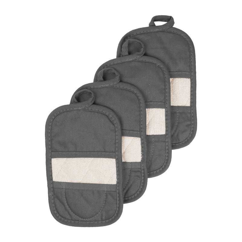 RITZ Cotton Potholder Set, Graphite