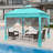 11 Ft. W x 11 Ft. D Outdoor Pop Up Soft Top Steel Patio Gazebo with Netting-113689400