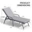Chaises longues d'extérieur réglables en aluminium avec coussins amovibles (ensemble de 2)-2042238248-2046552945