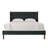 Linen Platform Wingback Bed -223115516-223115519