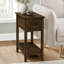 Table de bout avec table d'appoint et table de bout 2 tiroirs
