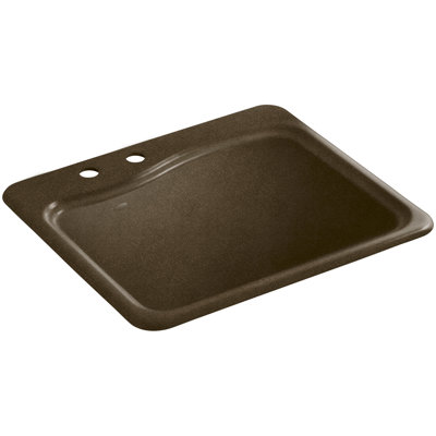 Lavabo de salle de bain rectangulaire en métal River Falls
