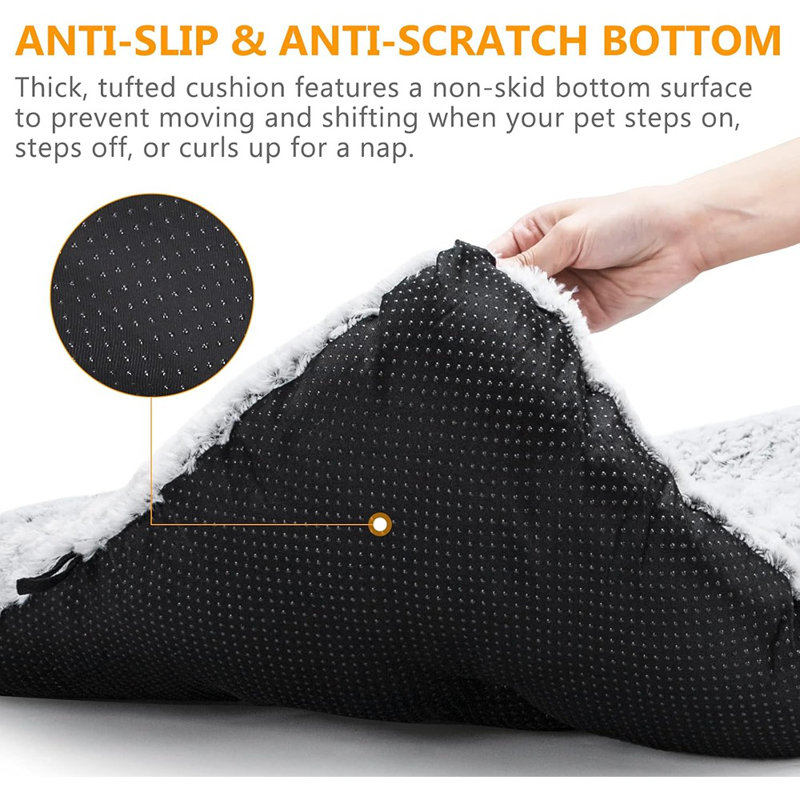 Washable Anti-Slip Dog Bed Crate Mat – Extra-Large Kennel Pad For Dogs And Cats (42")