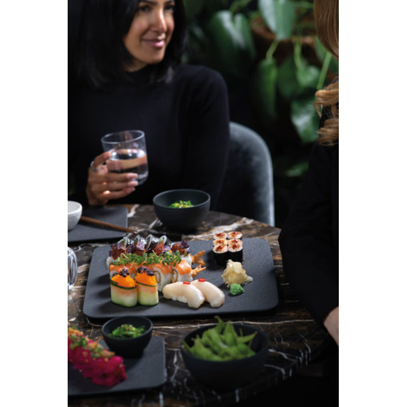 Villeroy & Boch Manufacture 12.75" Buffet Plate Square, Black