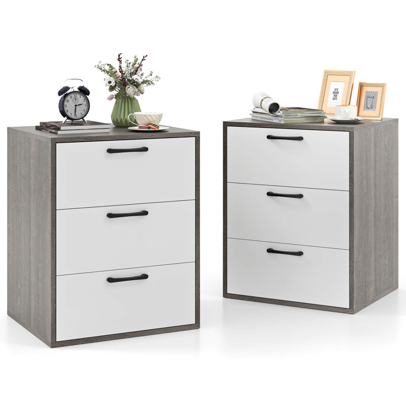 Commode 2 tiroirs avec commode 2 tiroirs 2 pièces