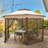 13 pi. L 13 pi. D Pavillon de jardin en métal