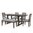 Premium Extendable Trestle Dining Table Set with Upholstered Seating