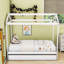 Lit simple en bois avec lit gigogne
