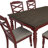Thornaby Red 6PC Dining Set-918990586-918990587