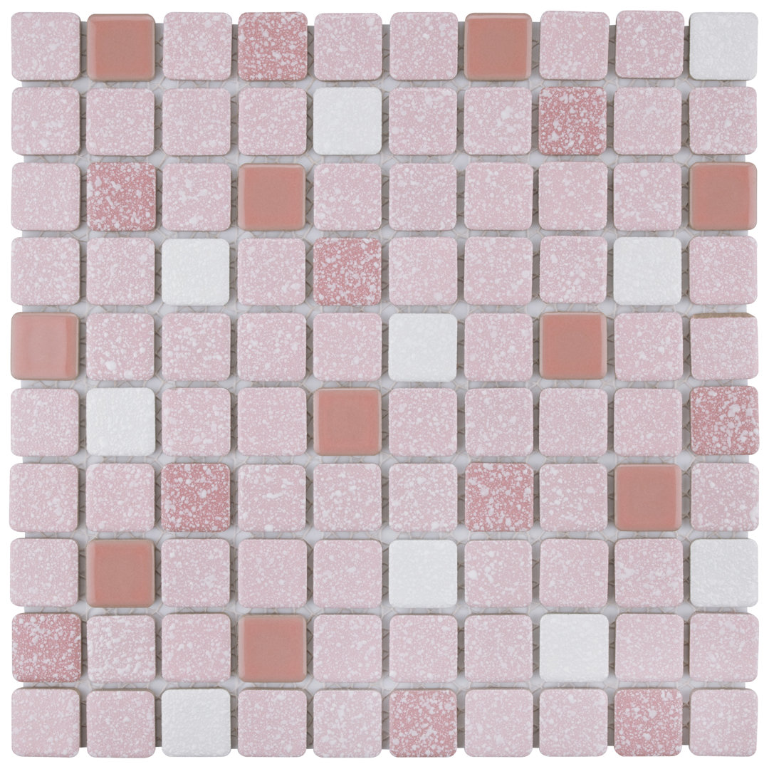 Crystalline Square 12 " x 12 " Porcelain Mosaic Wall & Floor Tile Merola Tile 