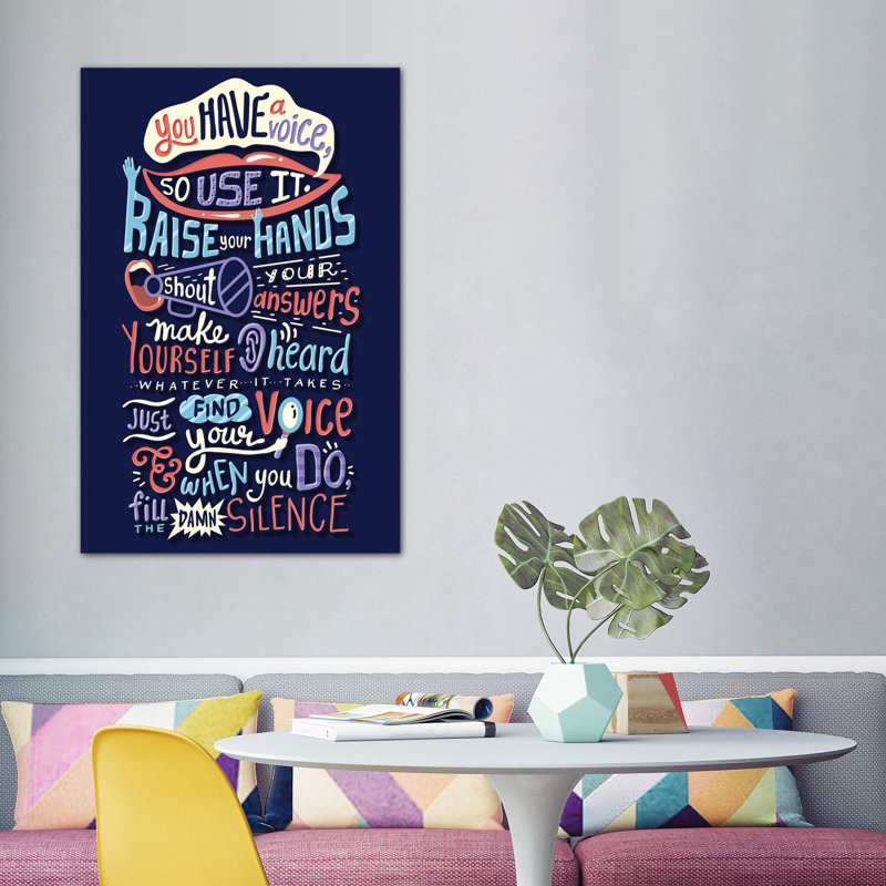 «Grays» par Risa Rodil - reproduction d'art textuel, Toile tendue, Pas de tapis, H 60 po x l 40po x P 1,5 po