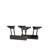 Modern Lift-Up Coffee Table with 4 Stools Set Saving Folding Dining Table