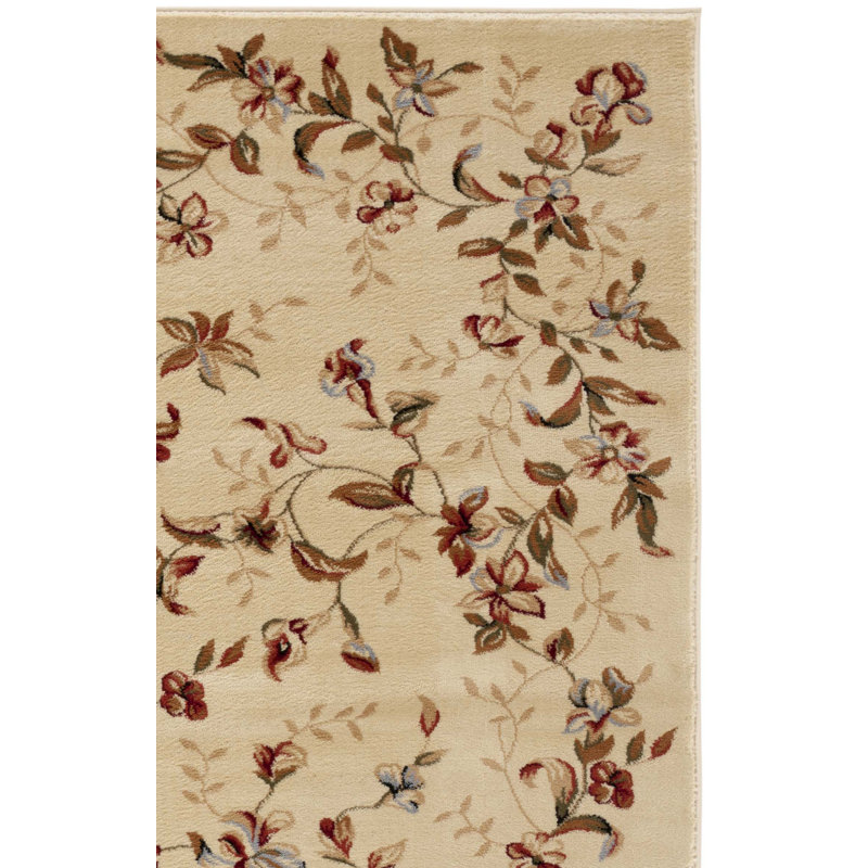 Tapis beige Carolane, Carré 8 pi