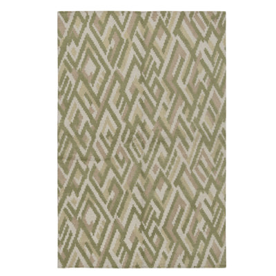 Handmade Silk and Wool Area Rug