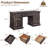 60"Farmhouse Executive Desk With Drawers,Wood Home Office Desk With Storage For Writing, Studying, Working-1129475754