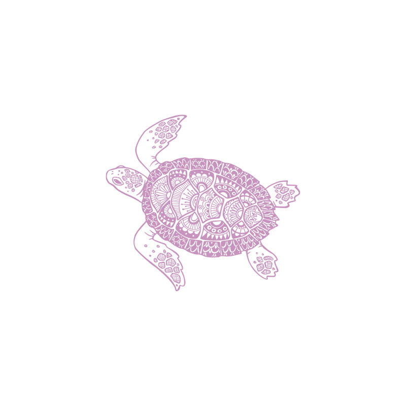 Décalcomanie murale autocollant en écaille tortue, Lilas