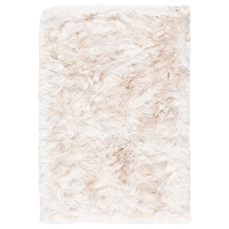 Chamira Shag Hand Tufted Performance Abstract Rug, Rectangle 2' x 3'