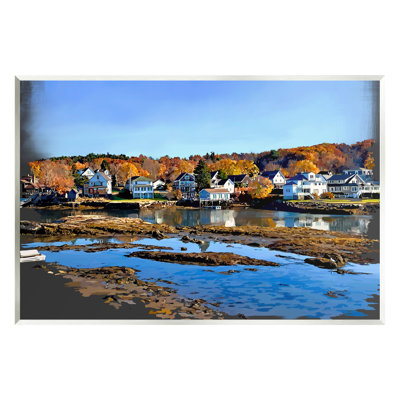 Au-426-Giclée, paysage de feuillage d'automne au bord du lac par Emily Kalina, photographie