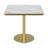 Square Modern Dining Table 31.5 inches Bistro Table Tulip Table with Faux Marble top,Easy Assemble,Sturdy Metal Frame Diameter