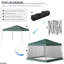 Tente à auvent inclinable avec filet Outsunny-112831249