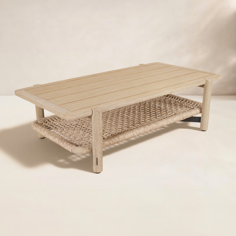 Inessa Teak Coffee Table, 57" x 32"