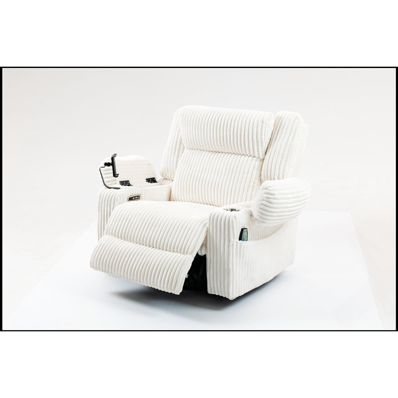 Power Swivel Rocker Recliner Chair With Massage, Heat, USB/Type-C Charging, Infinite Position For Ultimate Comfort And Convenience