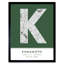 Kumamoto City Map Kumamoto Japan City Map Green - Single Picture Frame Typography