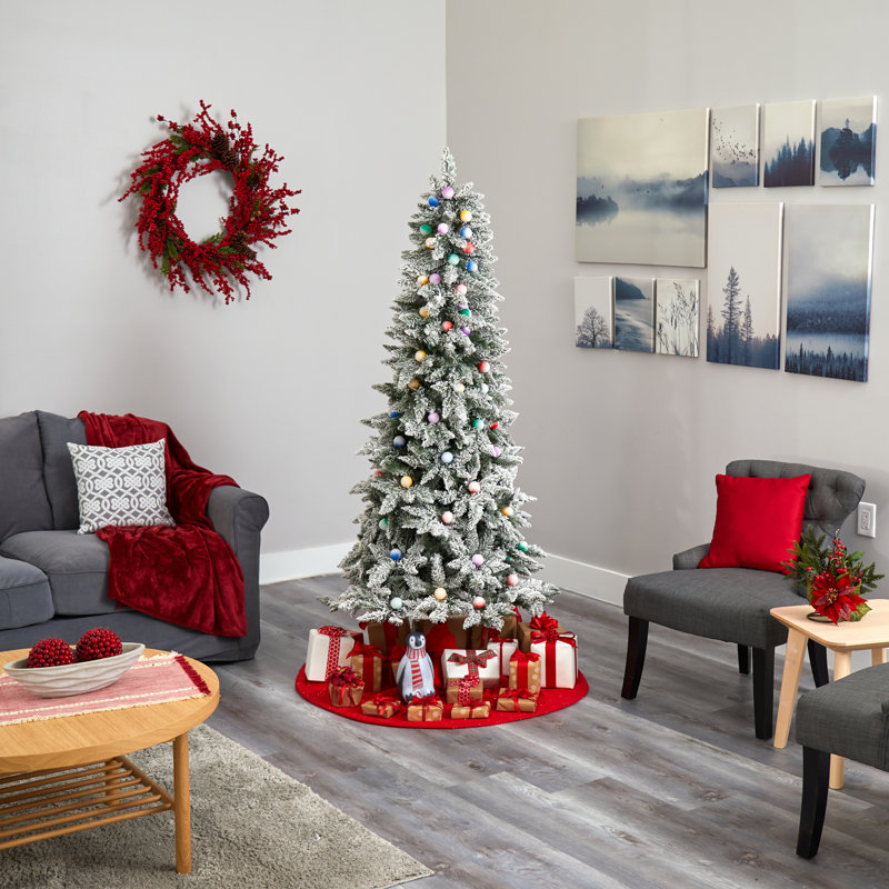 Lighted Artificial Christmas Tree, 5' H
