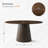Solid Walnut Wood Round Pedestal Dining Table-2022855750