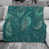 Bleu / motif cachemire turquoise