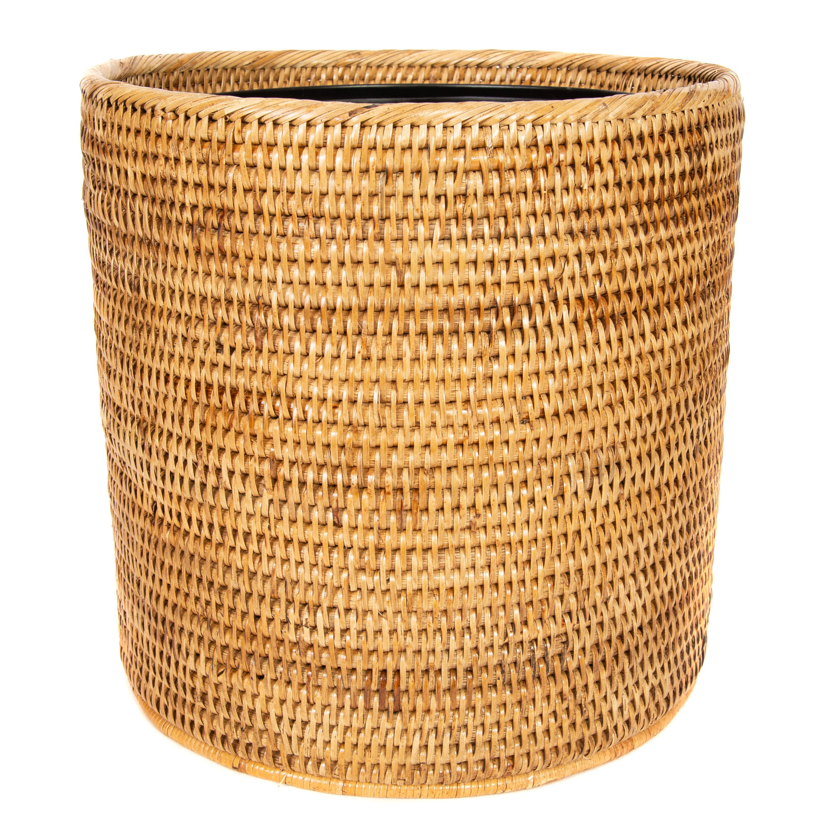 Sunbury 4.5gal Waste Basket, Honey Brown