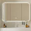 Armoire de salle de bain simple bleu