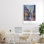 Toile de nuit rétro Paris, par Petal Prints Design