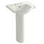Veer™ Ceramic Pedestal Bathroom Sink with Overflow-10942344-19195677-46044464
