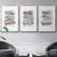 Layers On Layers I - Ensemble de 3 reproductions encadrées sur toile-97791882-97791889